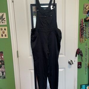 Wild Fable Black Women's Satin Overalls